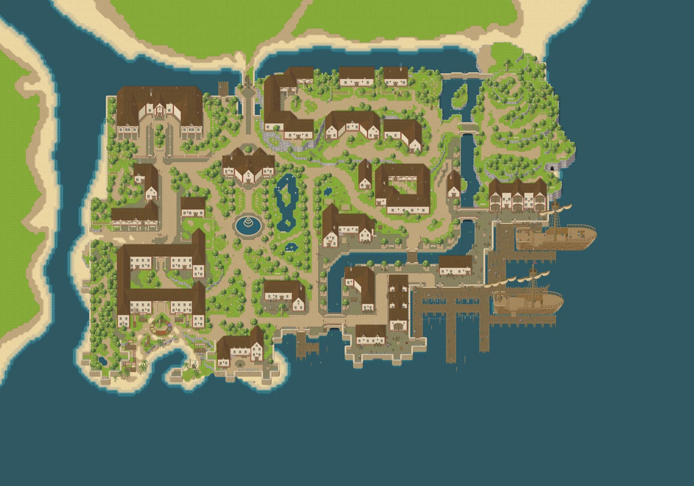 The harbour city of Artis on the Shores of Aemil